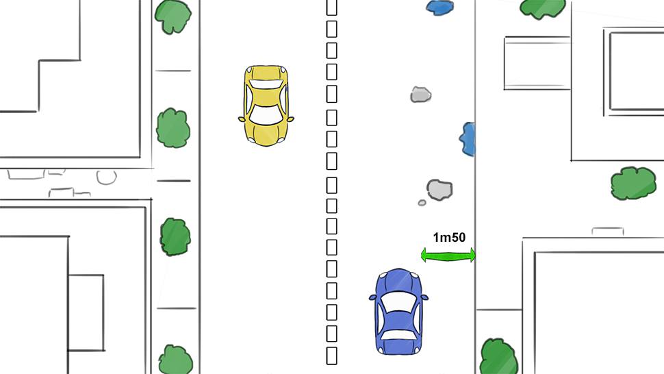 flaques sur la chauss&eacute;e