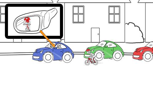 vélo dans le rétroviseur vélo dans le rétroviseur